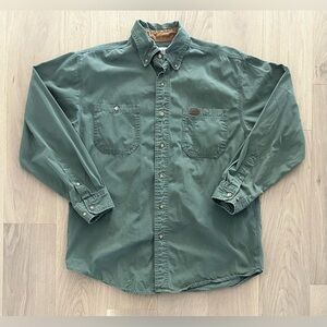 Carhartt Long Sleeve Button Shirt 100% Cotton